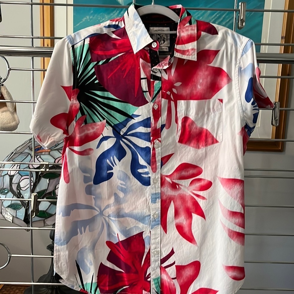 Men’s Aloha shirt 100 cotton 💙🙏